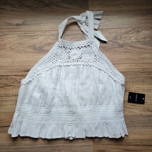Lucky Brand Cotton Crochet Halyer NWT XL